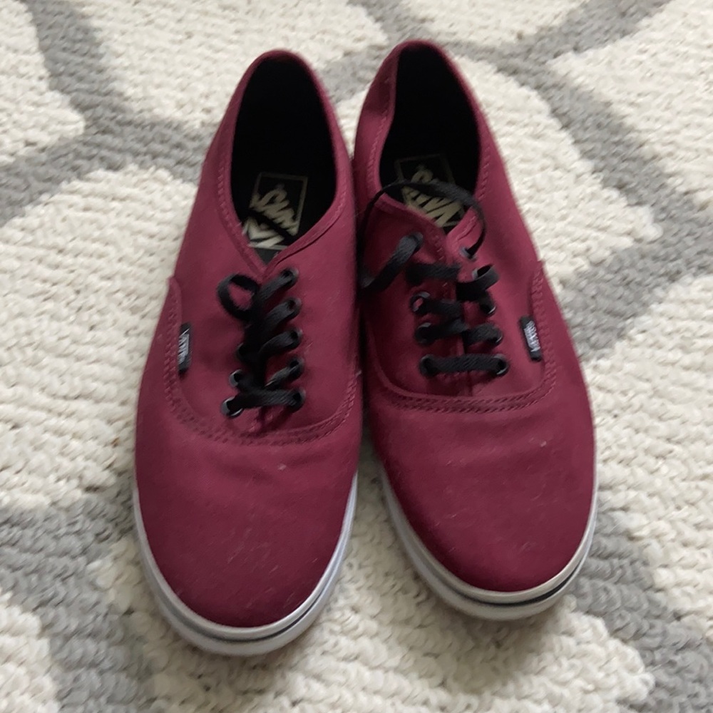 Vans New without tags. dark burgundy with black trim.